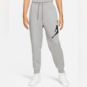 Nike Air Jordan Joggers Mens M Jumpman Logo Fleece Grey DA6803-091